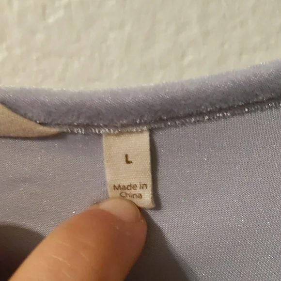 Soft Surroundings Women's Velvet And Lace Trim Tunic Top - Picture 3 of 6